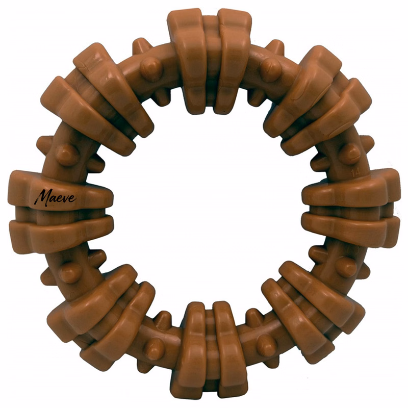 Plastic Textured Ring Tough Dog Chew Toy