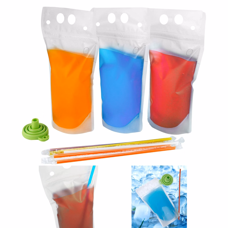 Drink Pouches for Adult with Straw