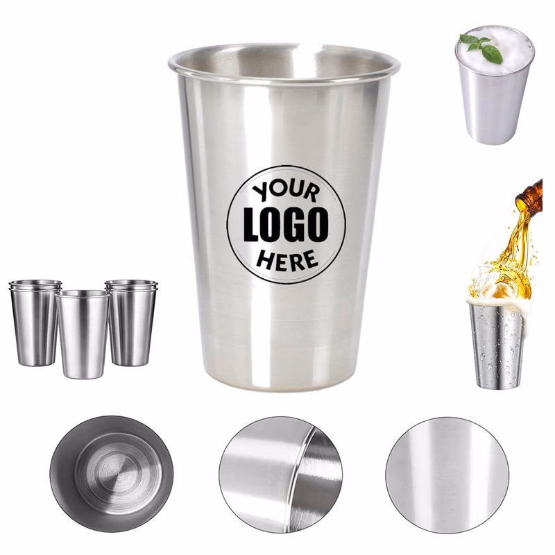 304 Stainless Steel 16oz Cold Drink Pint Cup