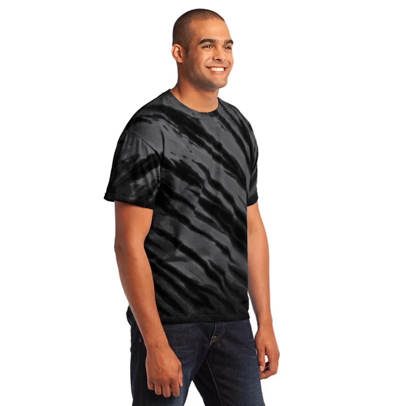 Port & Company - Tiger Stripe Tie-Dye Tee. 1