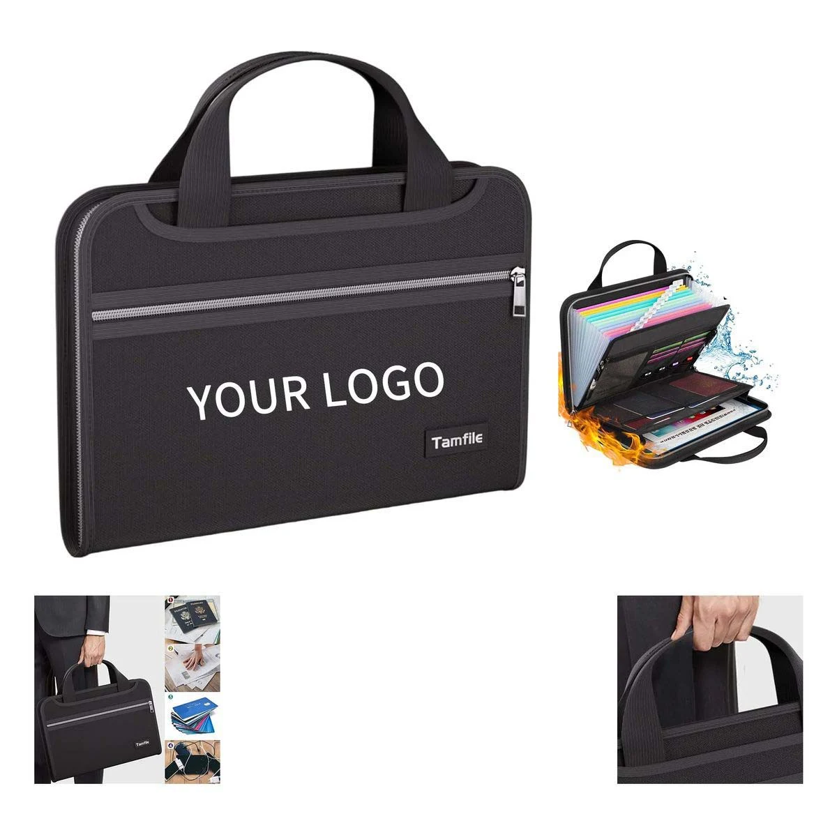Durable Document Folder with Comfortable Handle 1