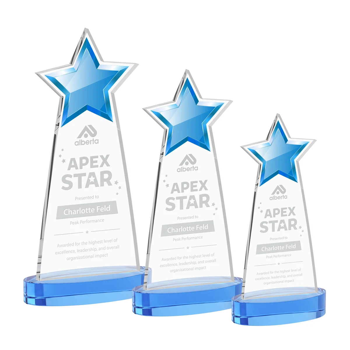 Starlite Award on Alberton Base - Sky Blue 1