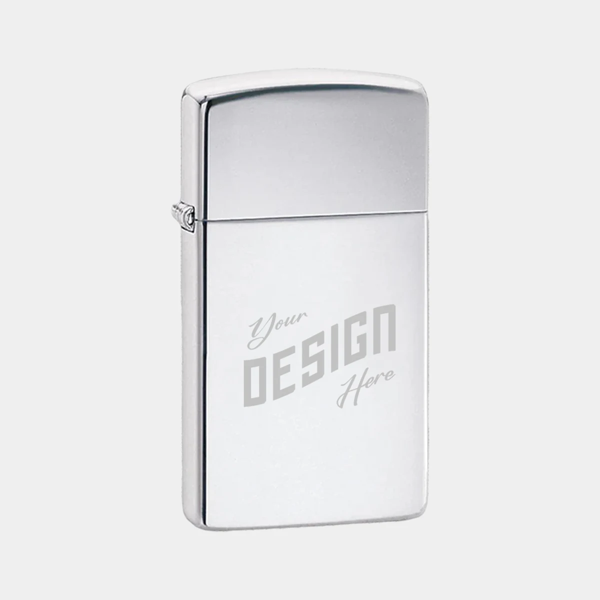 Zippo® USA-Made Slim High Polish Chrome Windproof Lighter 1
