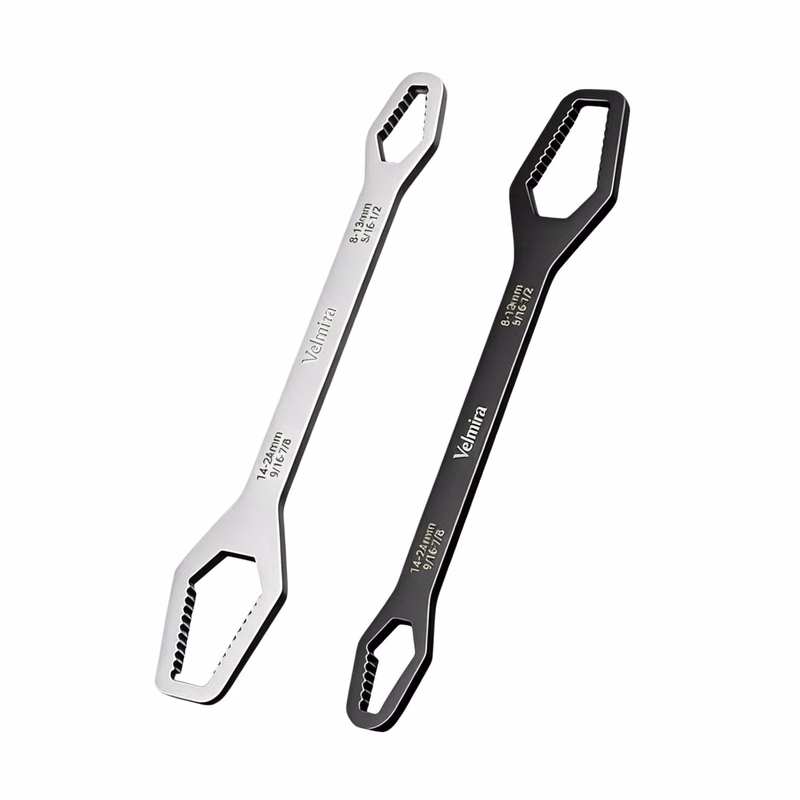 Double-End Universal Self-Tightening Wrench