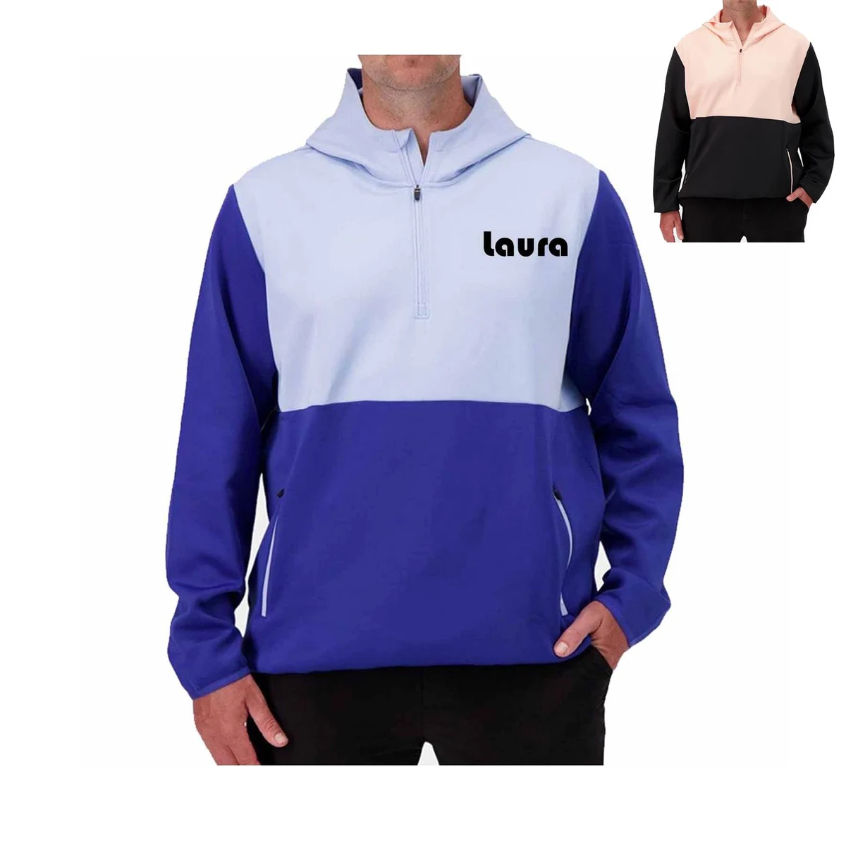Athletic pullover half zip golf men's hoodie 1