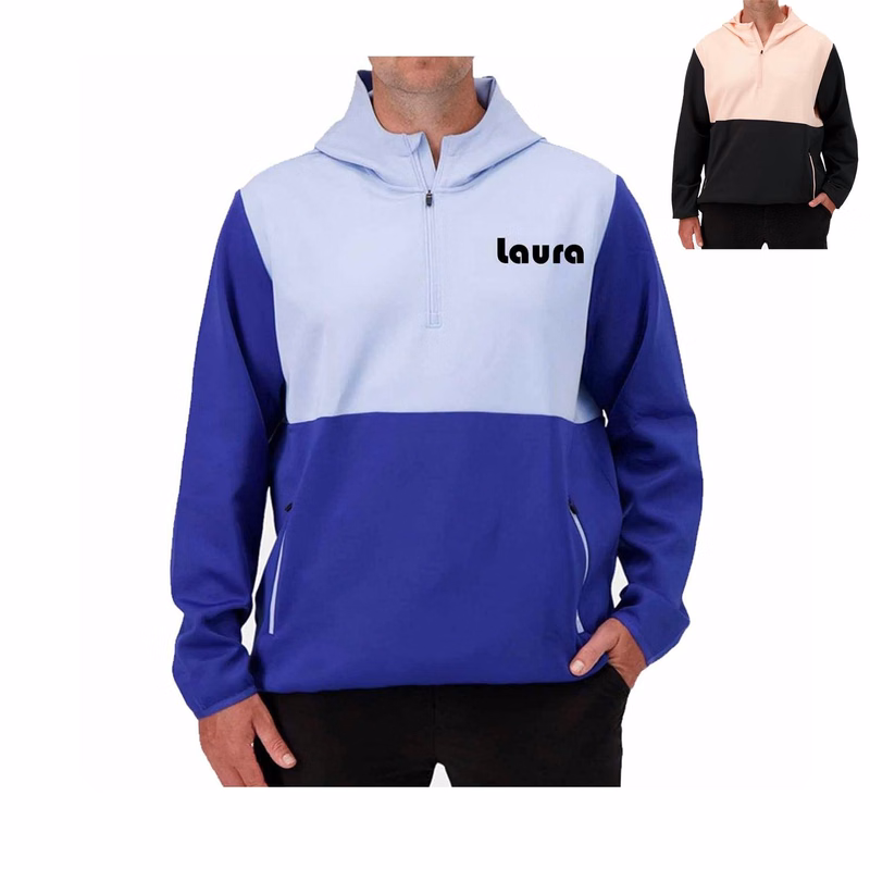 Athletic pullover half zip golf men's hoodie