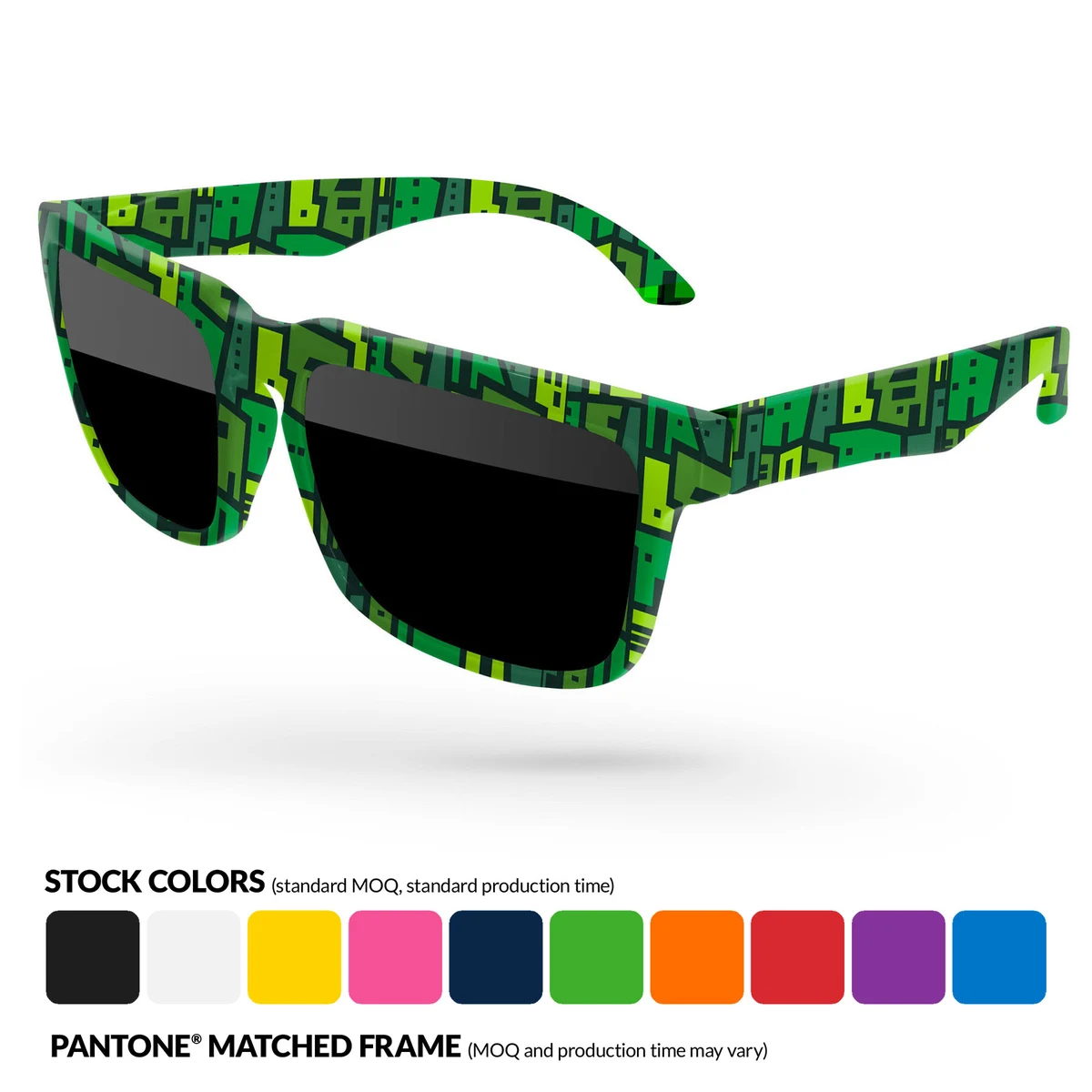Heat Sunglasses w/ Full Frame Sublimation Wrap 1