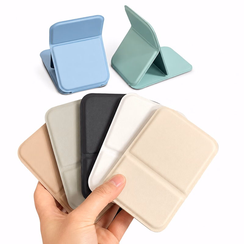 Foldable PU Leather Makeup Mirror