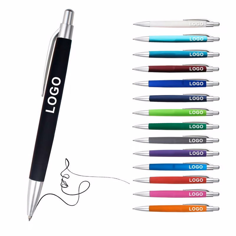 Color Push Button Ballpoint Pen