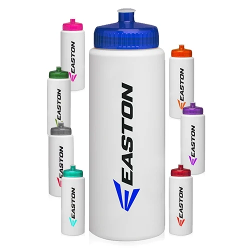 32 oz HDPE Plastic Sports Water Bottle 1