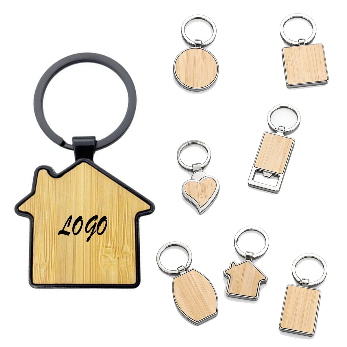 Metal Bamboo Keychain 1