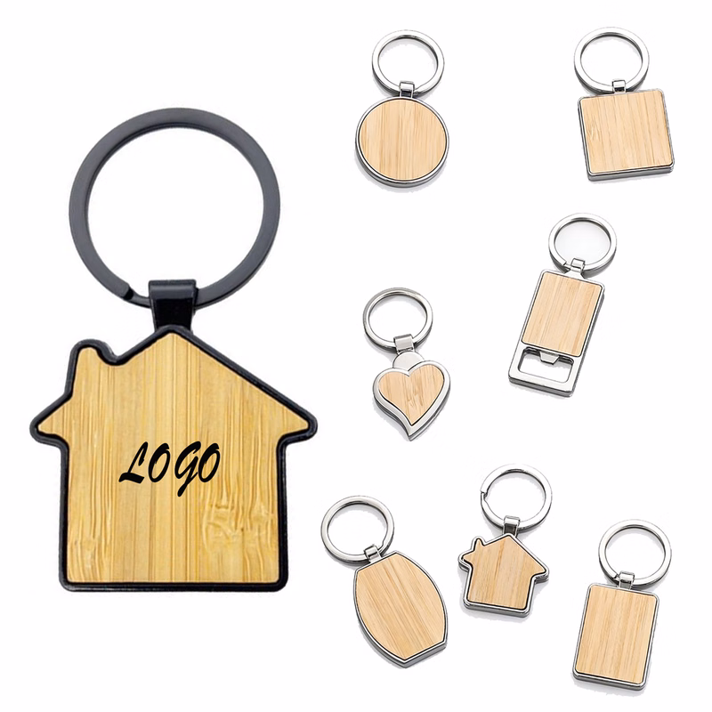 Metal Bamboo Keychain