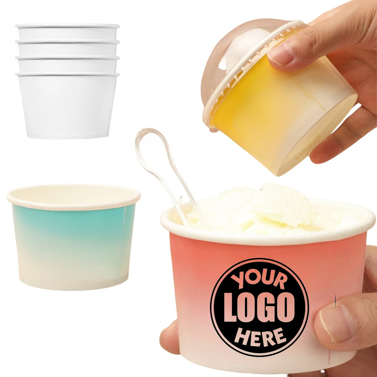Paper Ice Cream Cups 1