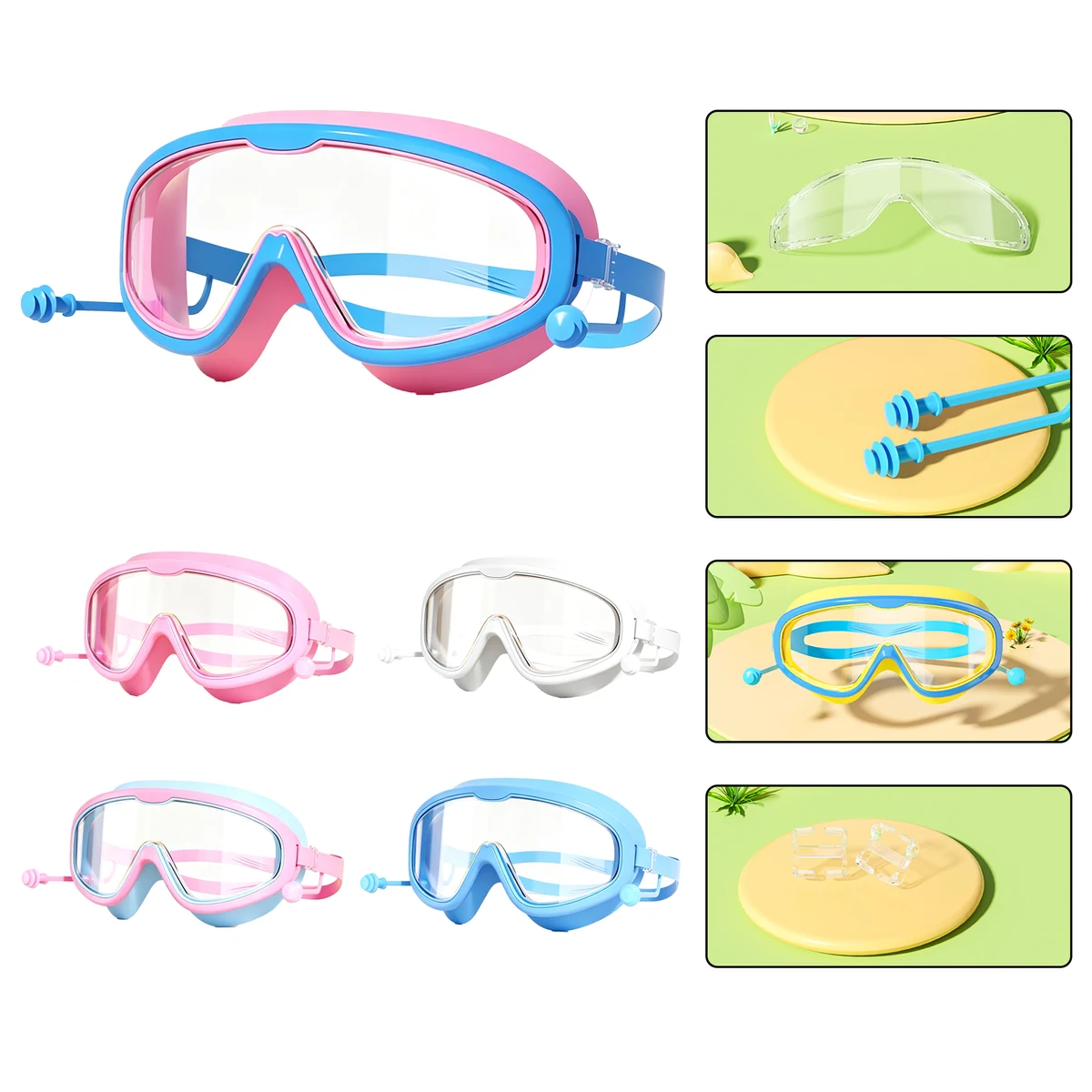 Kids Anti-fog Swim Goggles 1