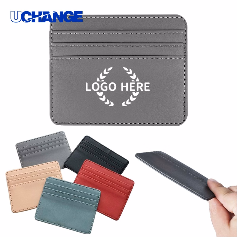 Four Compartment PU Leather Card Organizer