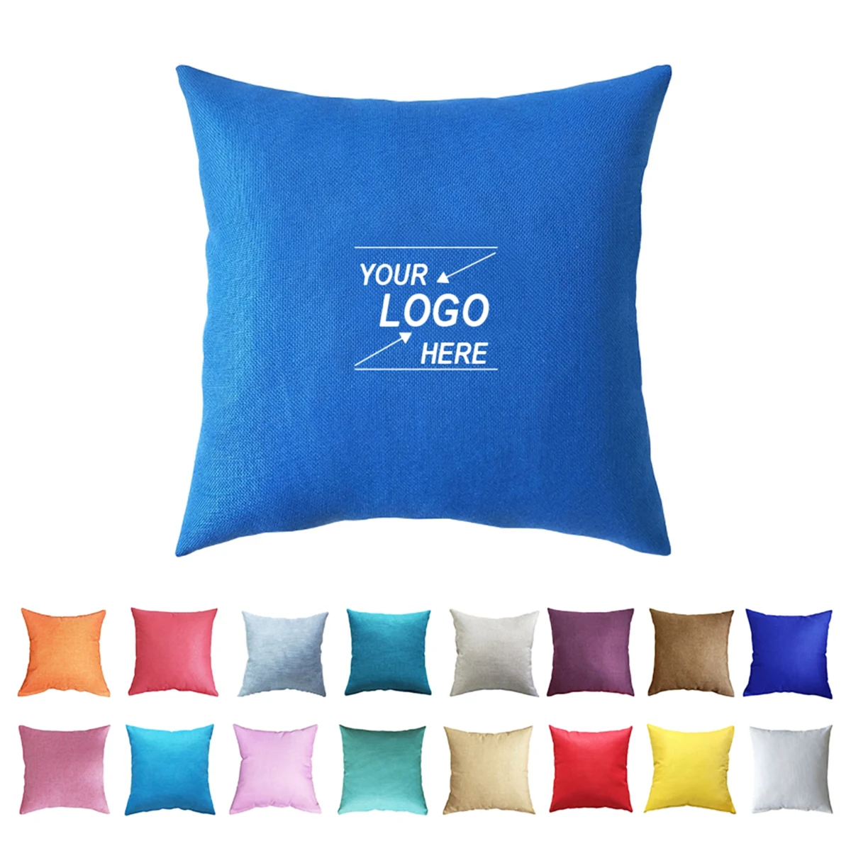 Organic Linen Throw Pillow Cover 1