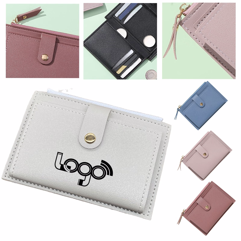 Slim PU Leather Wallet for Women