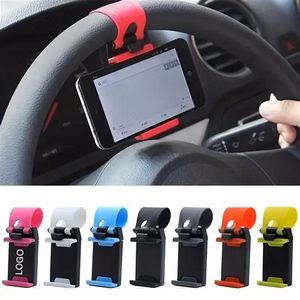 Universal Car Phone Holder Plastic Steering Wheel Mount