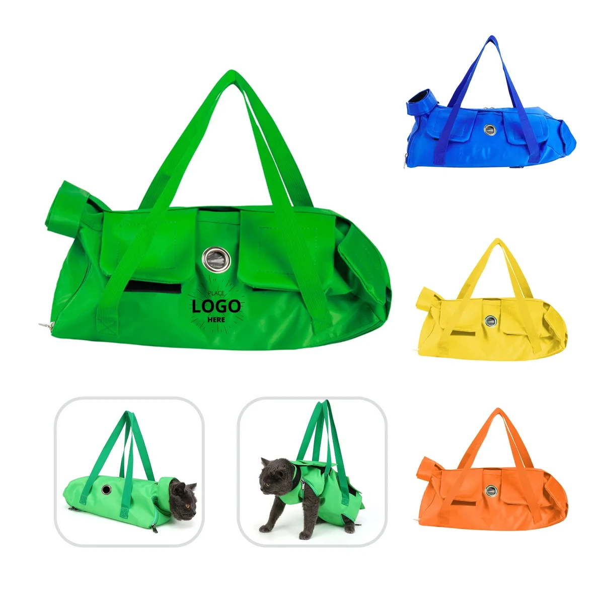 Portable Nylon Cat Carrier Bag For Travel & Vet Visits 1