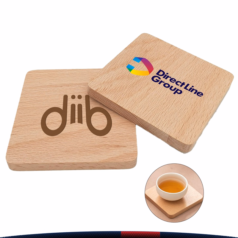 Havren Beech Wood Square Coaster