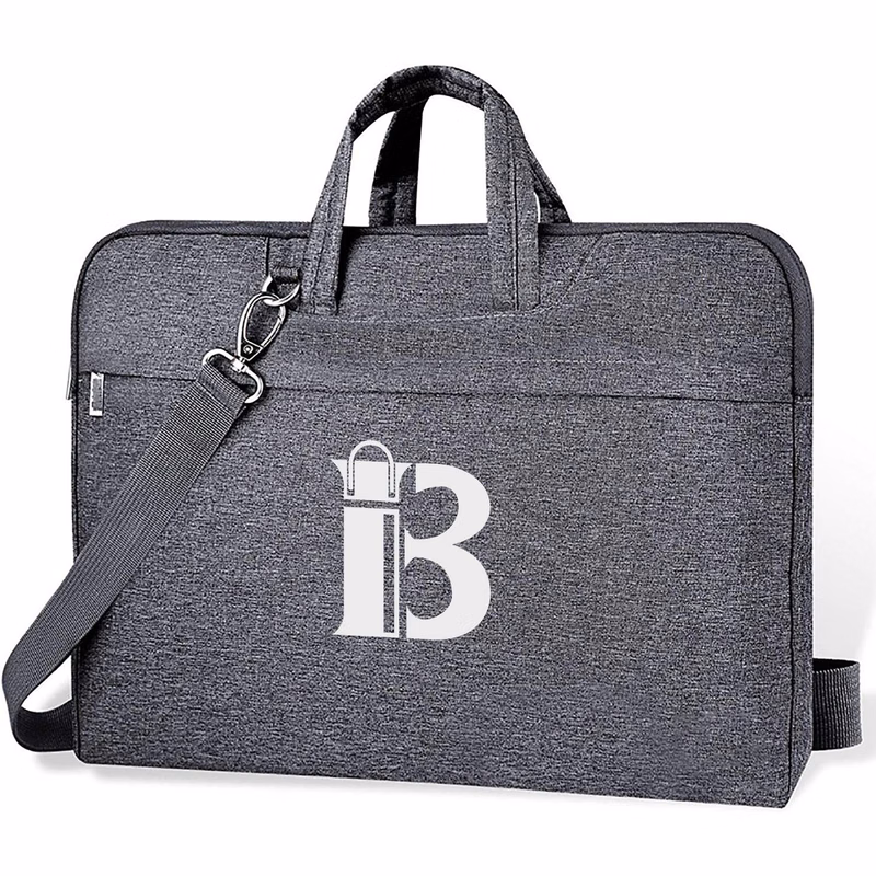 Waterproof Oxford Laptop Shoulder Bag w/ Pockets
