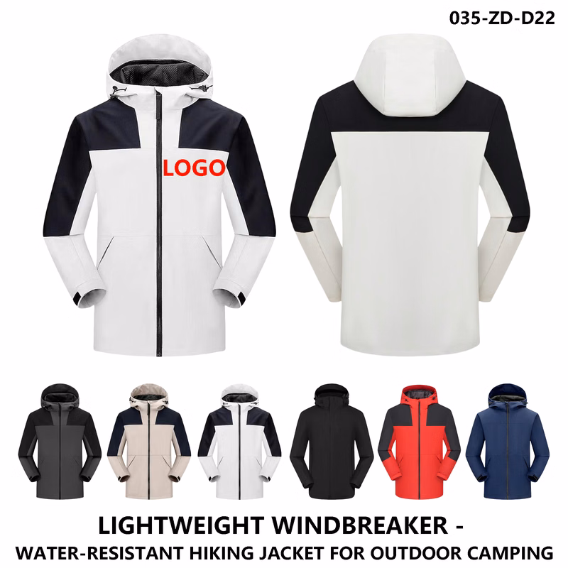 Custom Logo Windproof Waterproof Thin Hooded Jacket for Men Women