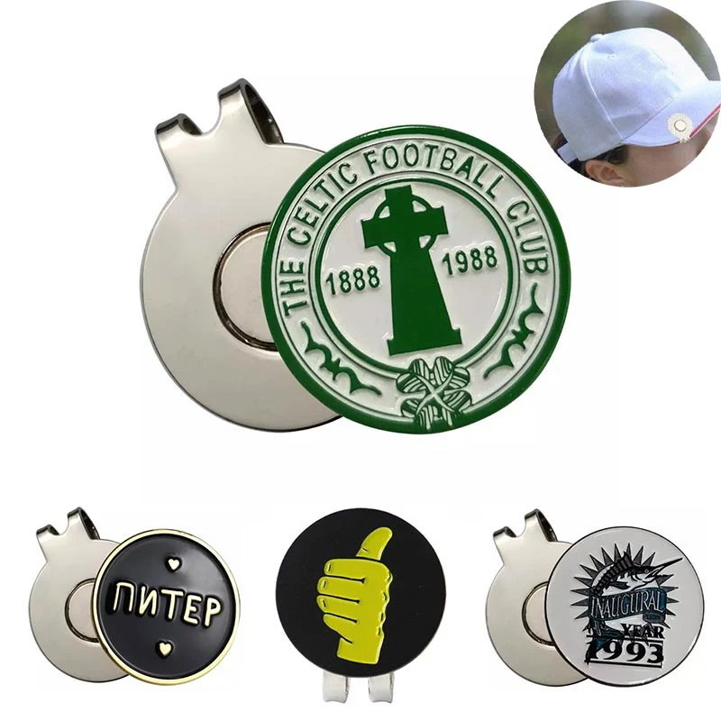 Golf Hat Clip With Full Color Ball Marker 1