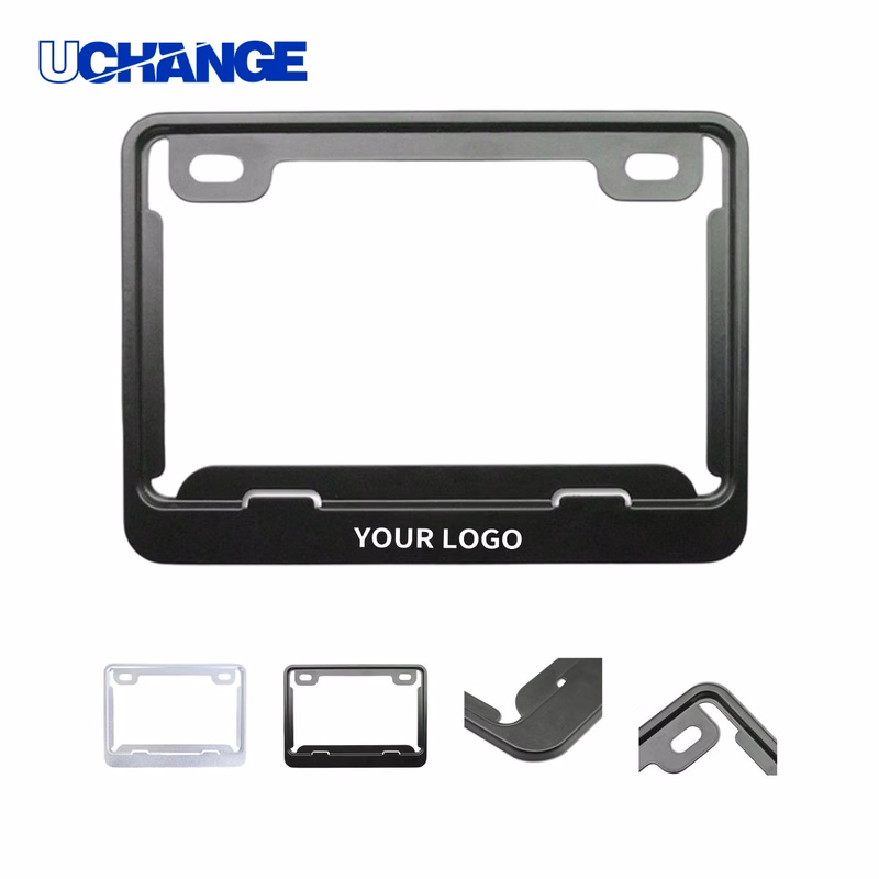 Aluminum Alloy Motorcycle License Plate Frame 9.3" x 6.8" for Vehicles