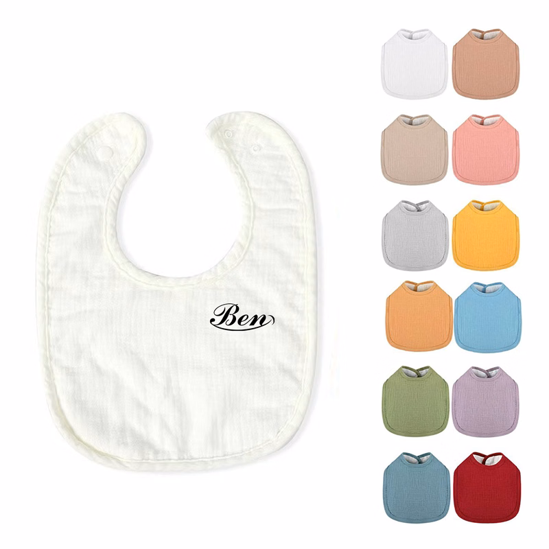 Double-Layer Cotton U-Shaped Bib