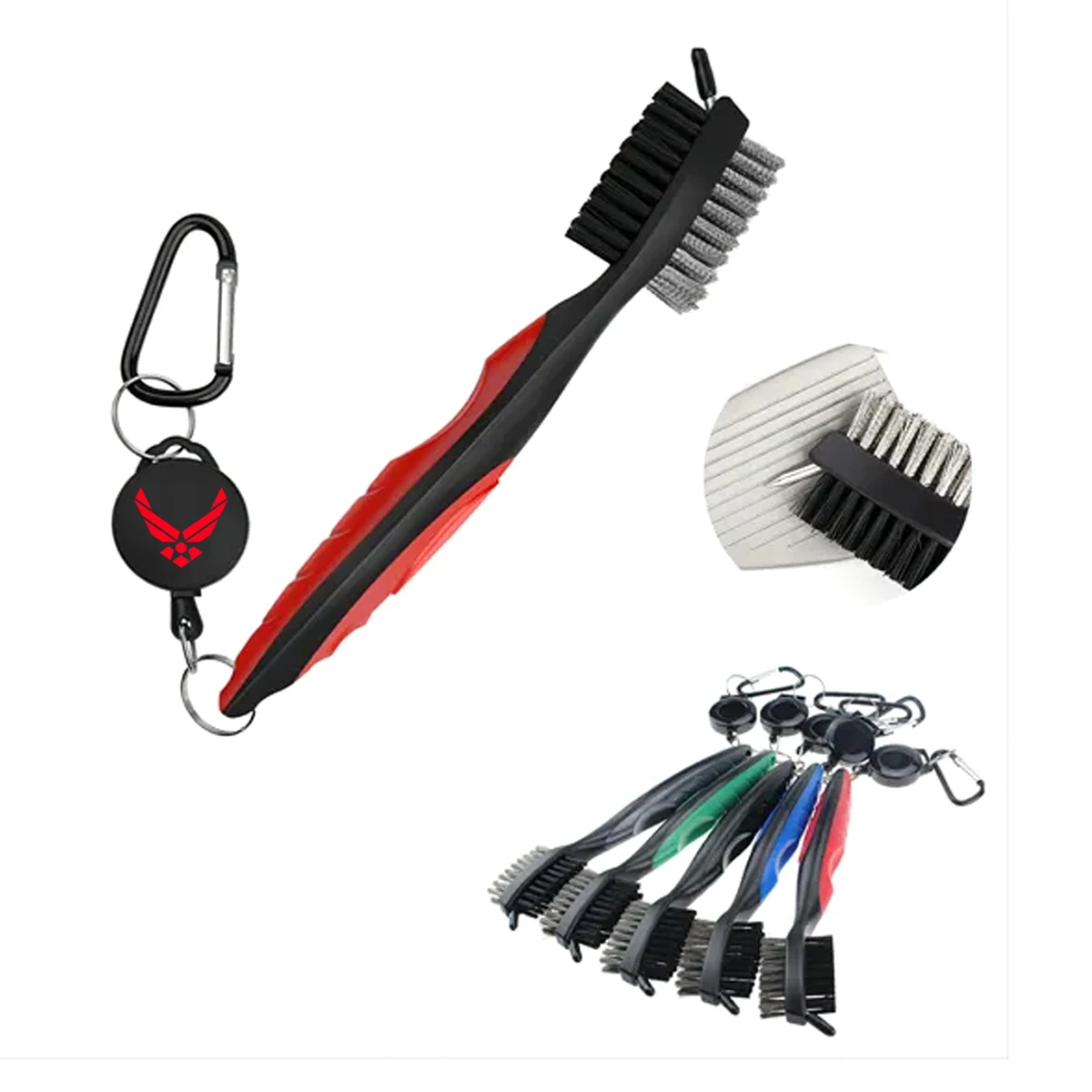 Pro Golf Club Cleaning Brush ?C Dual Bristle Design 1