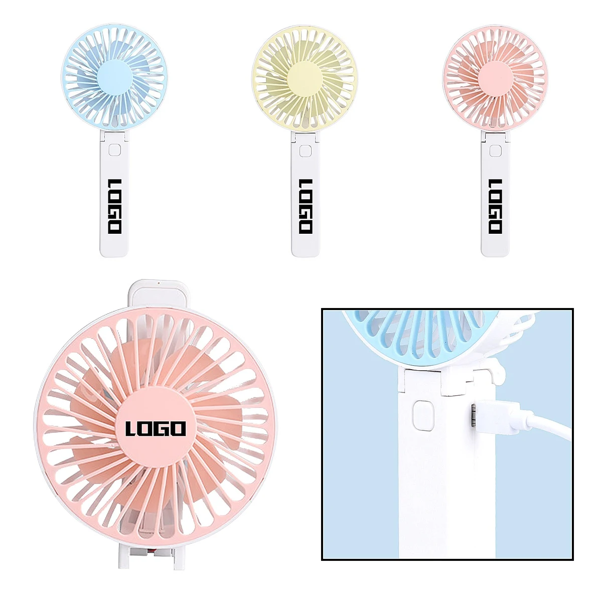Foldable & Rechargeable Handheld Portable Fan 1