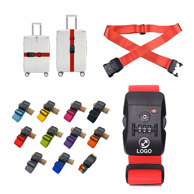 Travel Baggage Strap Featuring Heavy Duty Nylon And TSA Lock