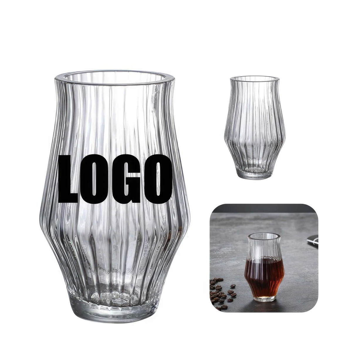 140ml/4.7 OZ. Glass Coffee Mug &Wine Drink Gift Cup 1