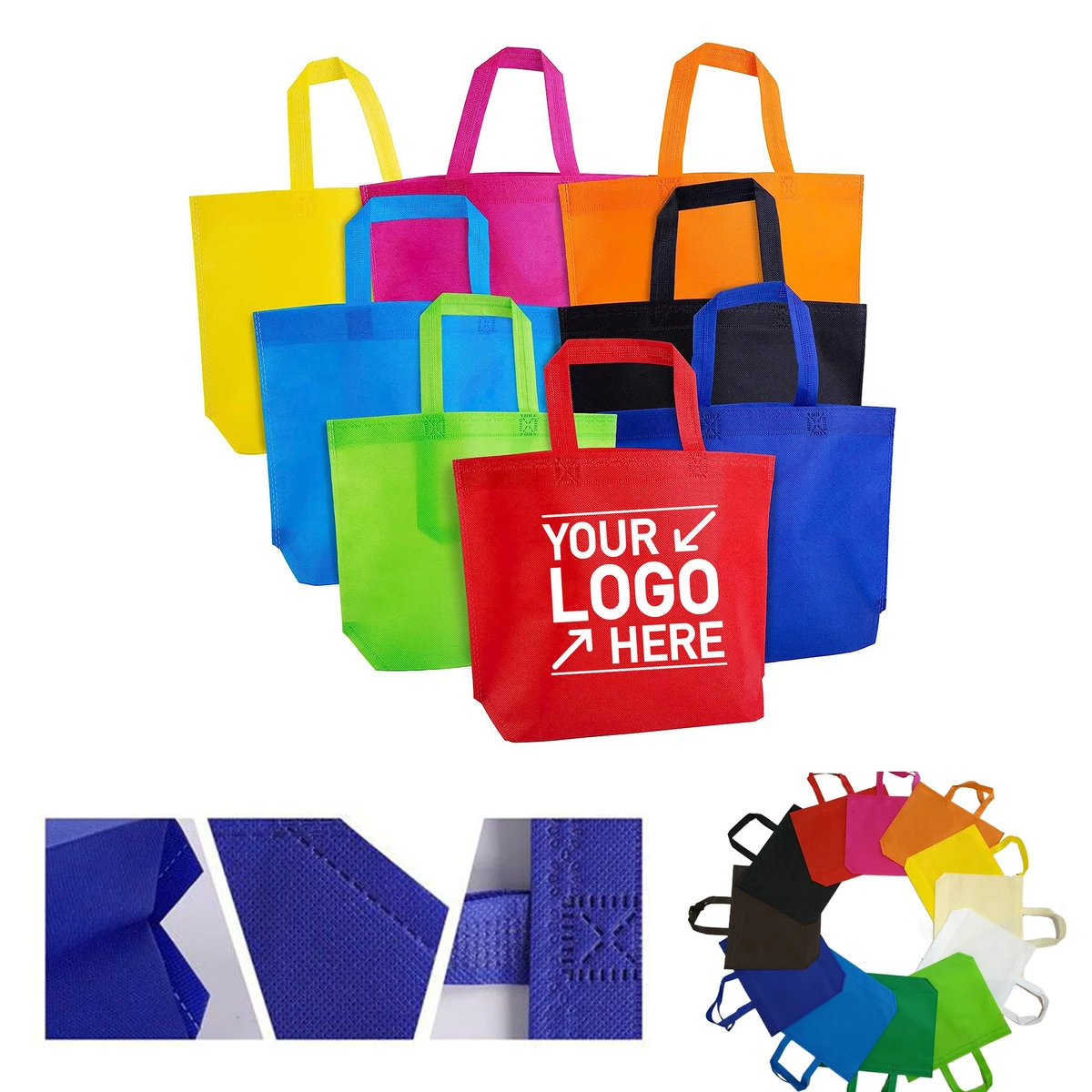Non-Woven Fabric Tote Bags Eco-Friendly No Side 1