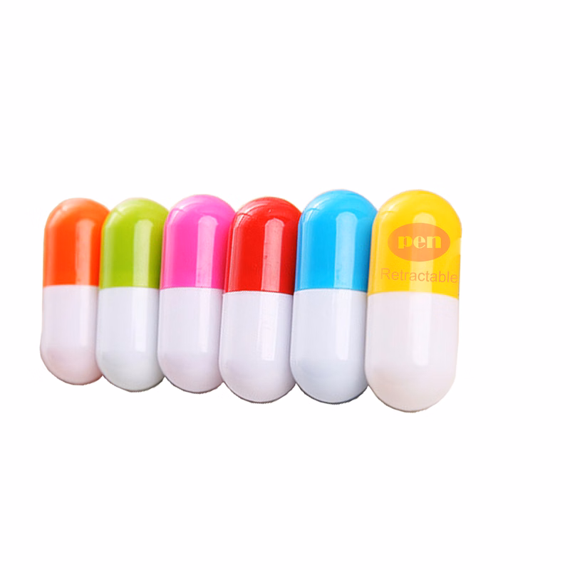 Cute Cartoon Pill Shaped Ballpoint Pen