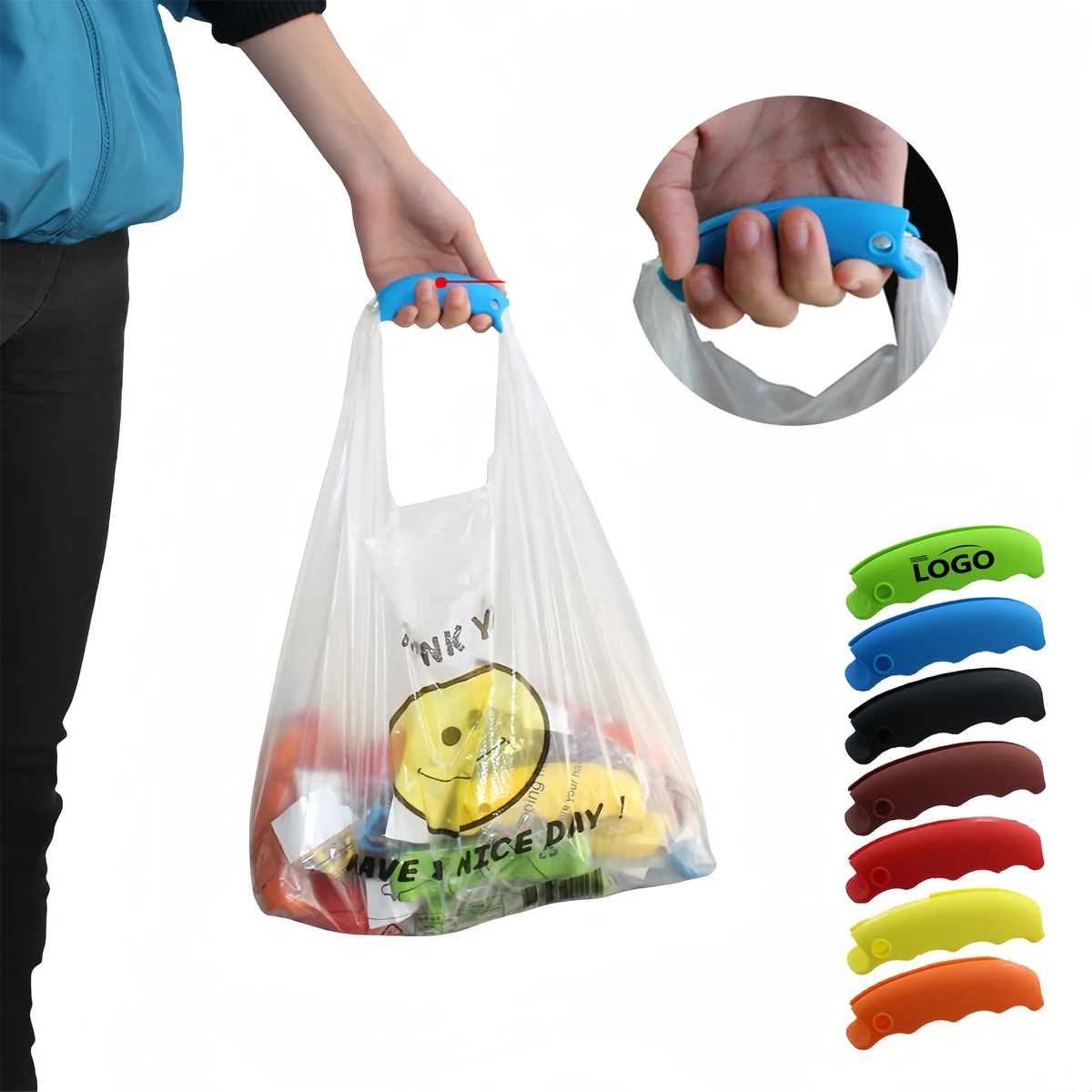 Silicone Anti-Stranglehold Bag Holder 1