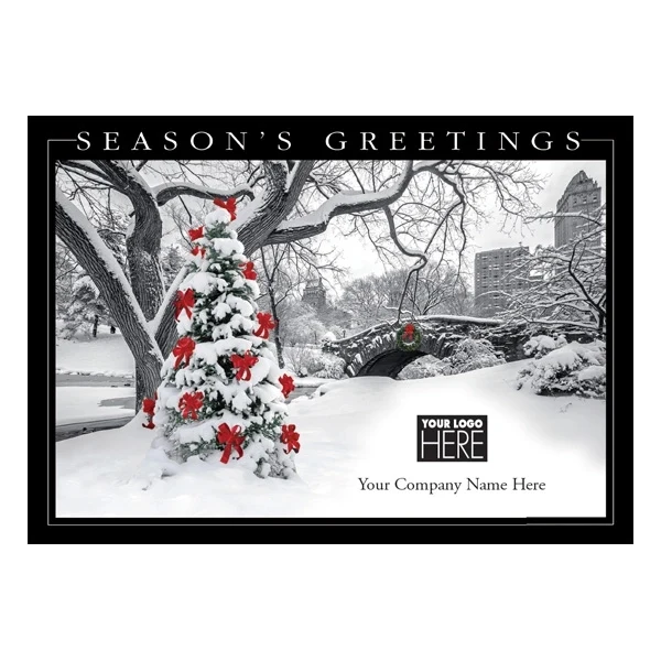 Trimming the City Holiday Logo Cards 1
