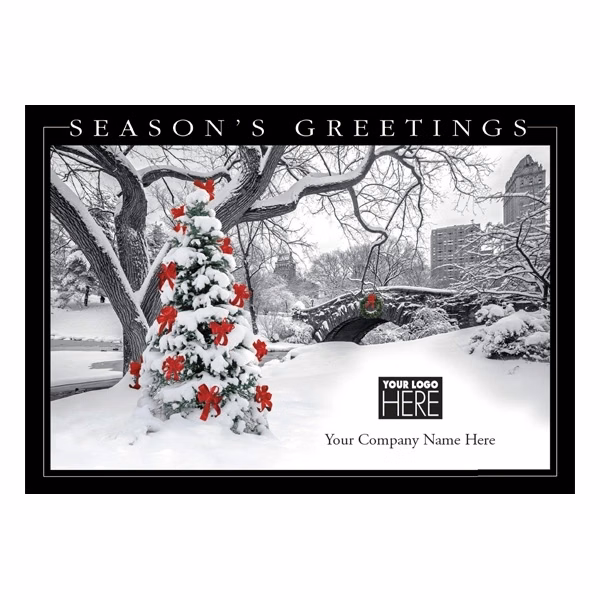 Trimming the City Holiday Logo Cards
