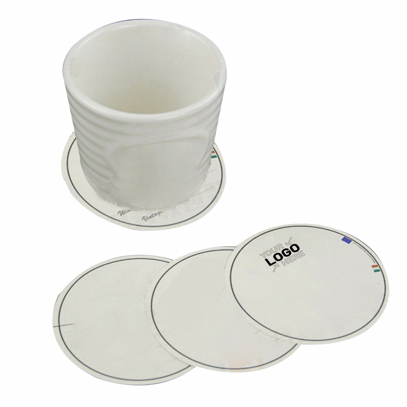Premium Colorful Paper Coasters 4" Round