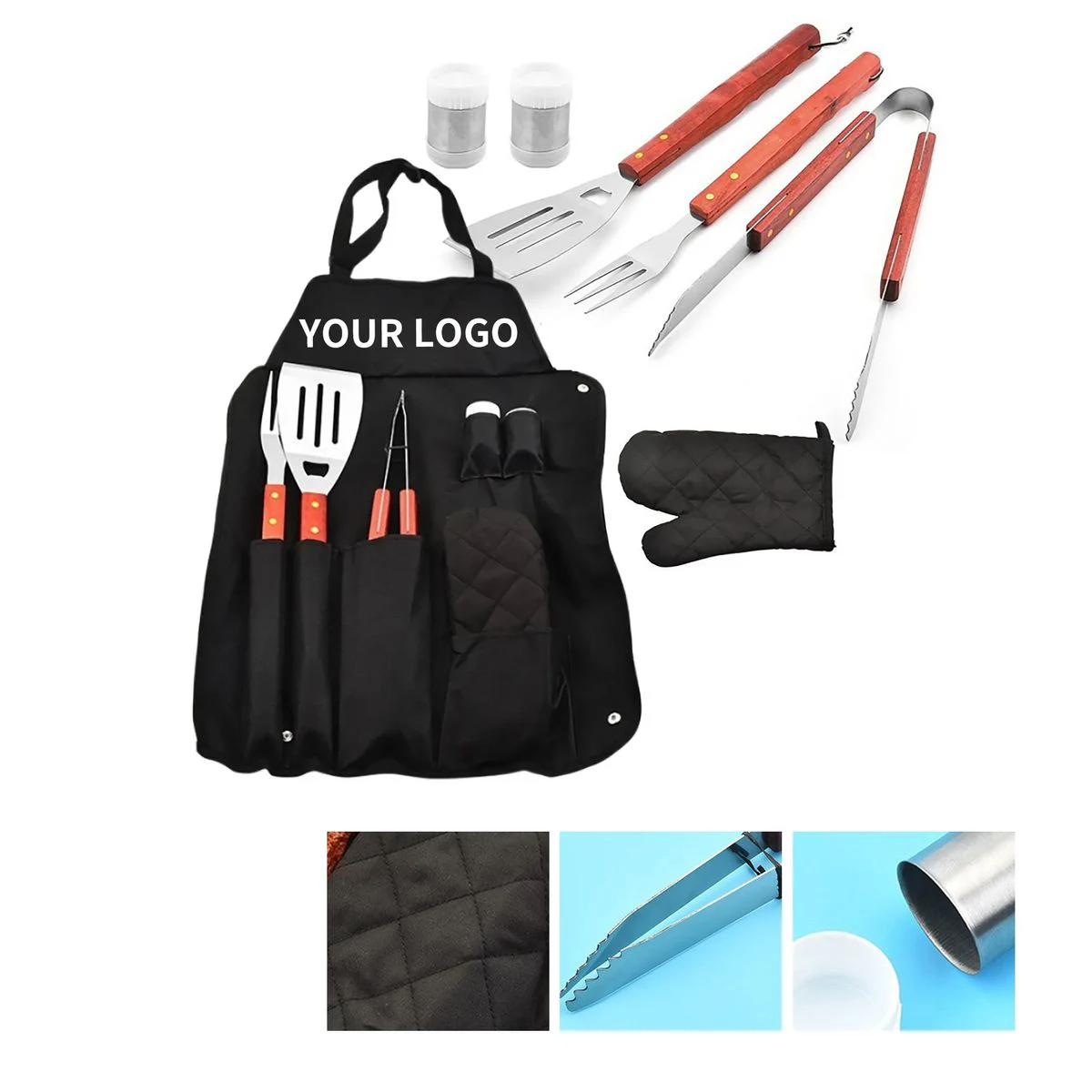 Deluxe BBQ Tool Set with Apron and Accessories 1