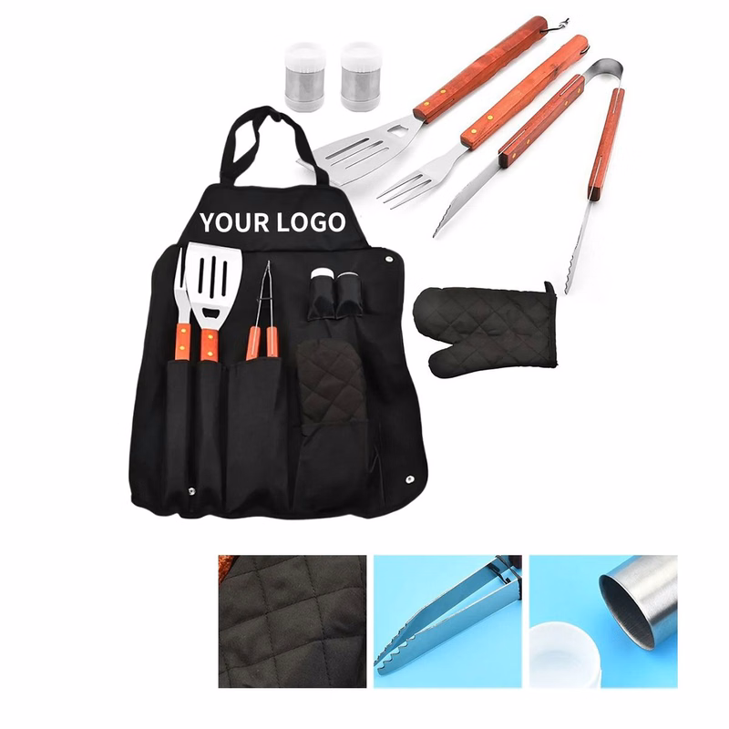 Deluxe BBQ Tool Set with Apron and Accessories