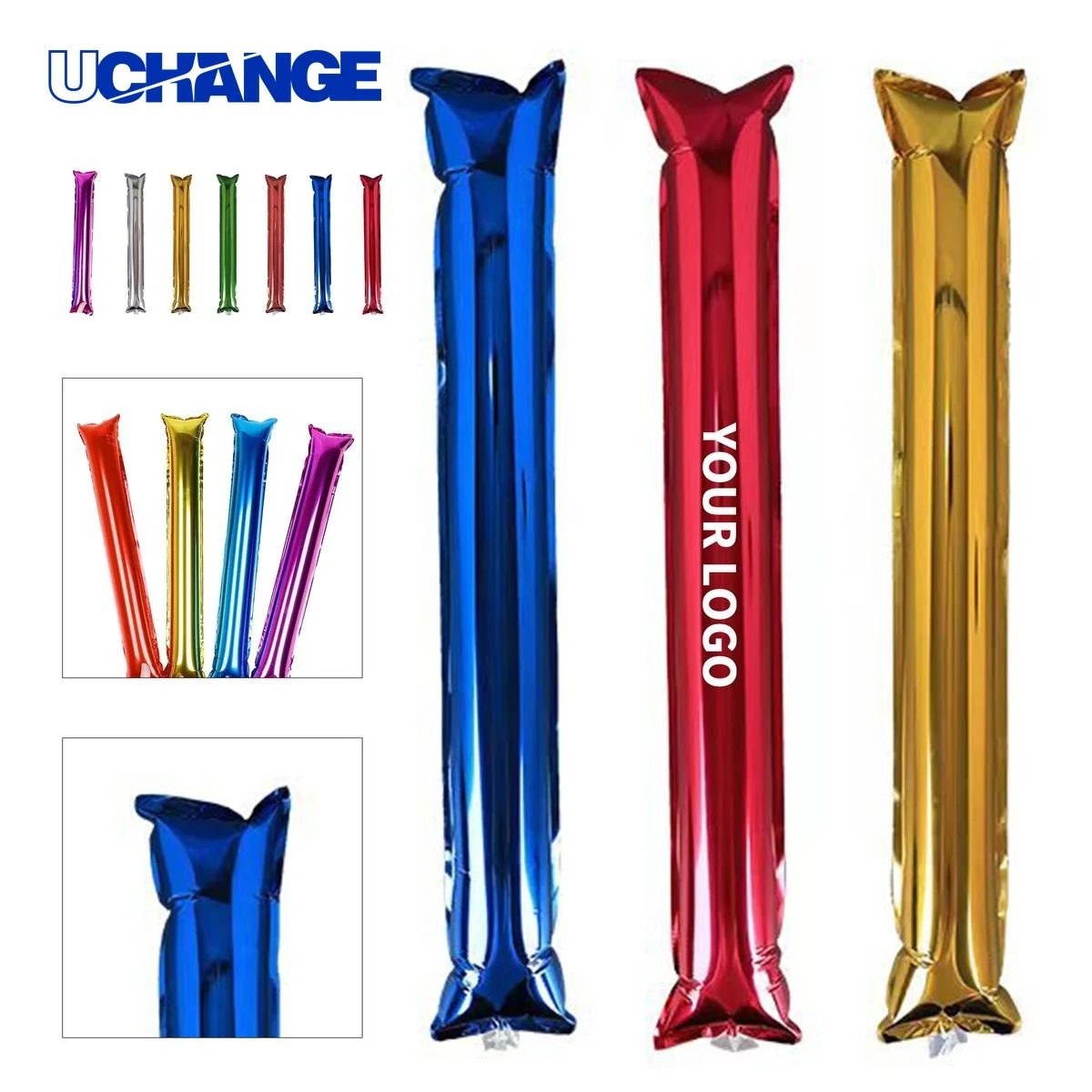 Aluminum Foil Inflatable Thunder Sticks Pair for Events 1
