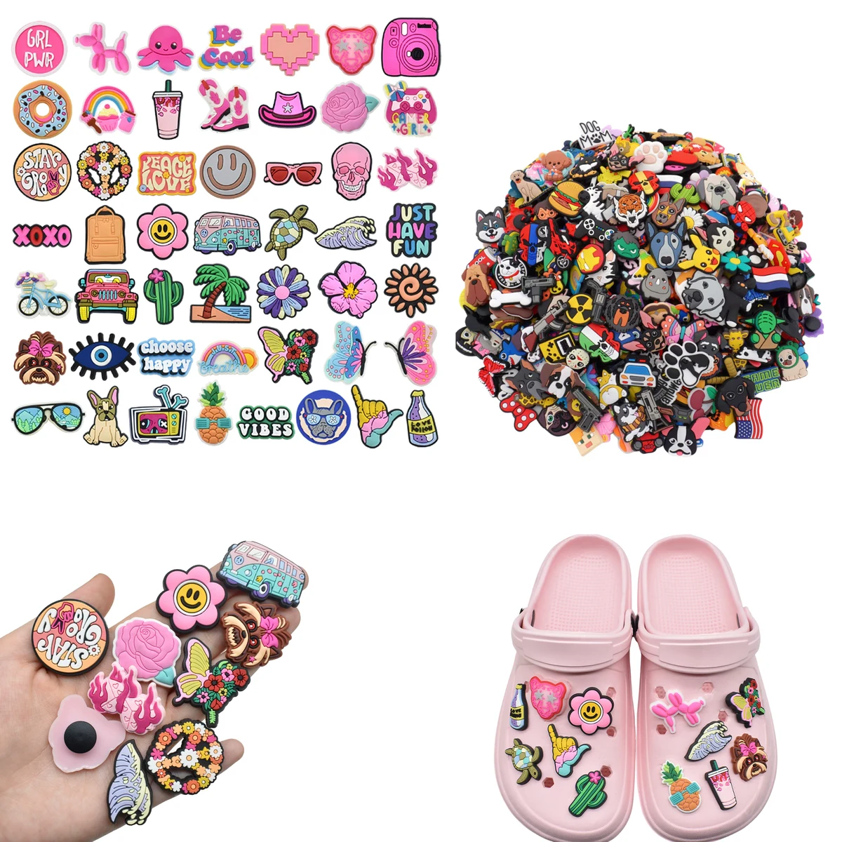 Custom PVC Crocs Shoe Flower 1