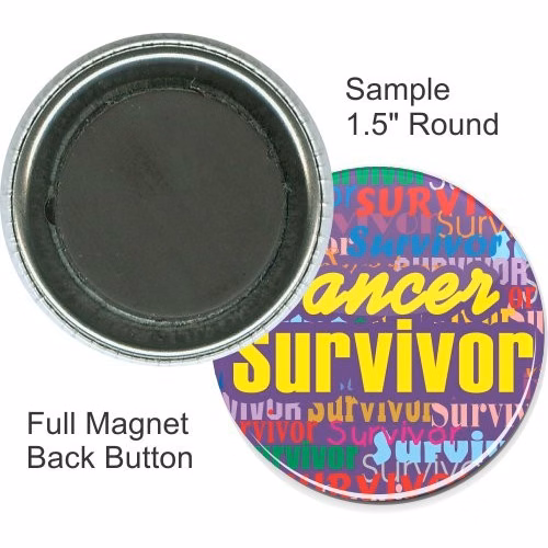 Full Magnet 1 1/2 Inch Round Button