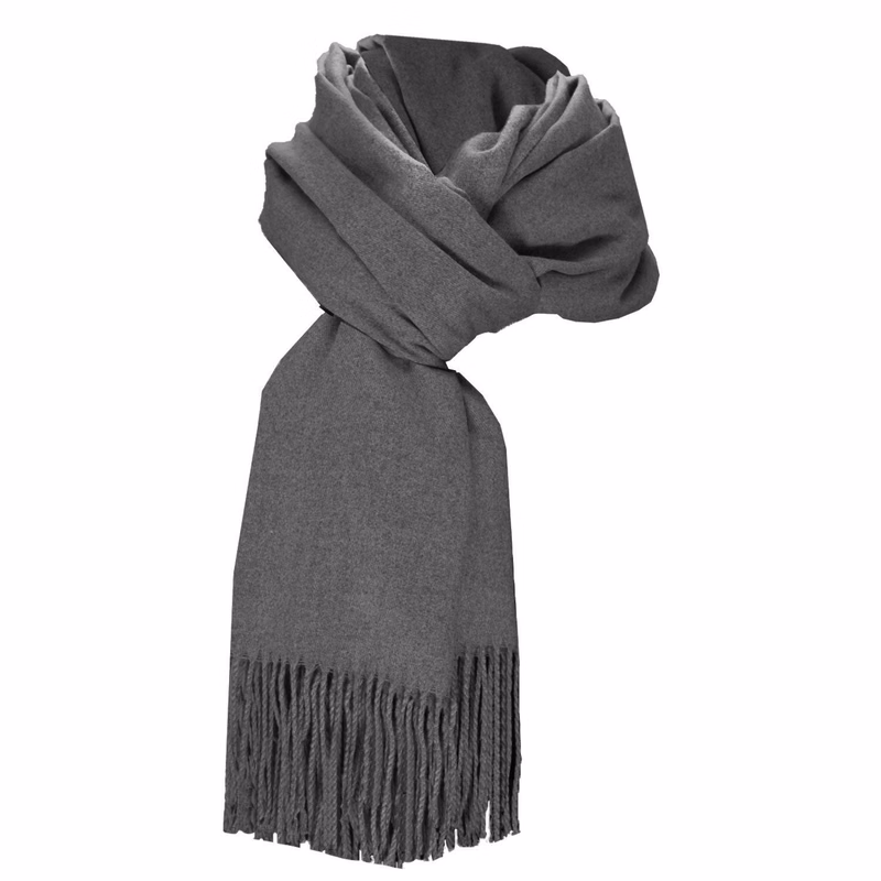 Dark Grey Pashmina Shawl with a Softer Than Cashmere Feel