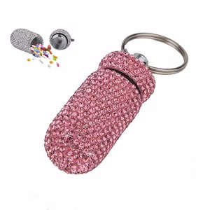 Decorative Keychain Pill Case