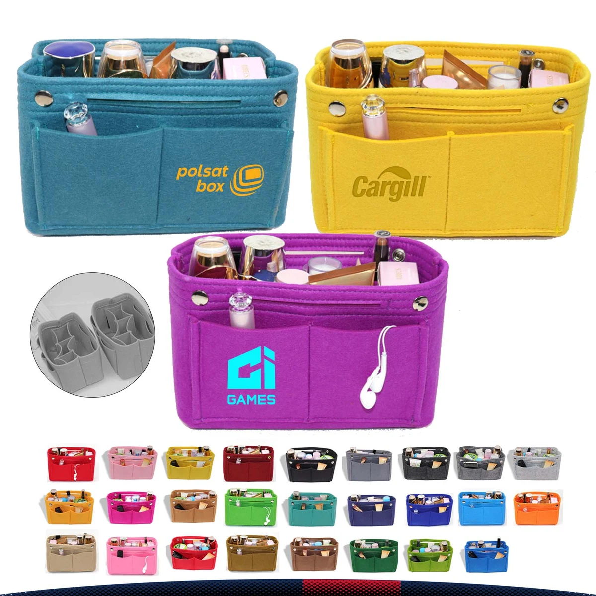 Cavina Felt Cosmetic Organizer 1