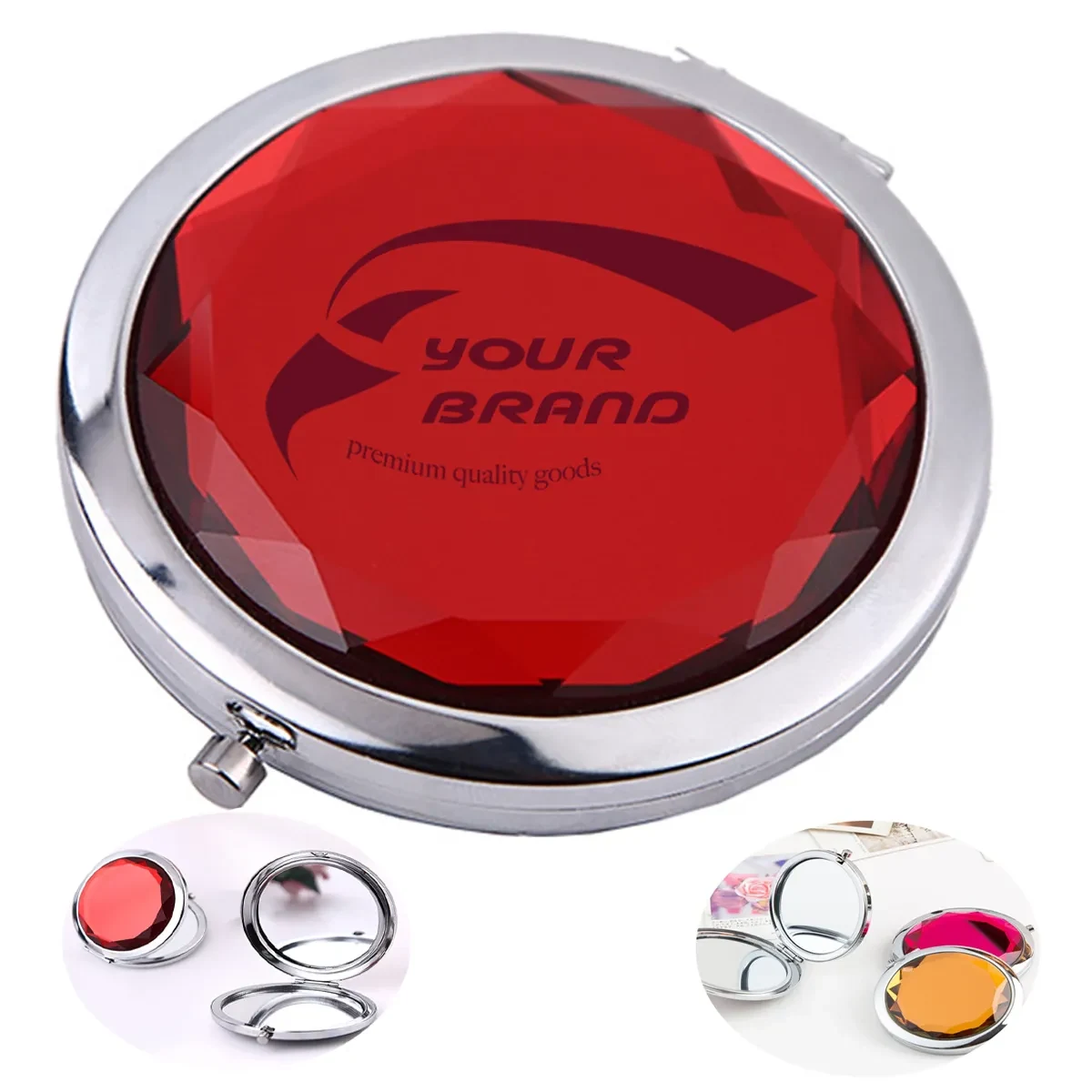 Portable Makeup Women Shiny Small Pocket Cosmetic Mirror 1