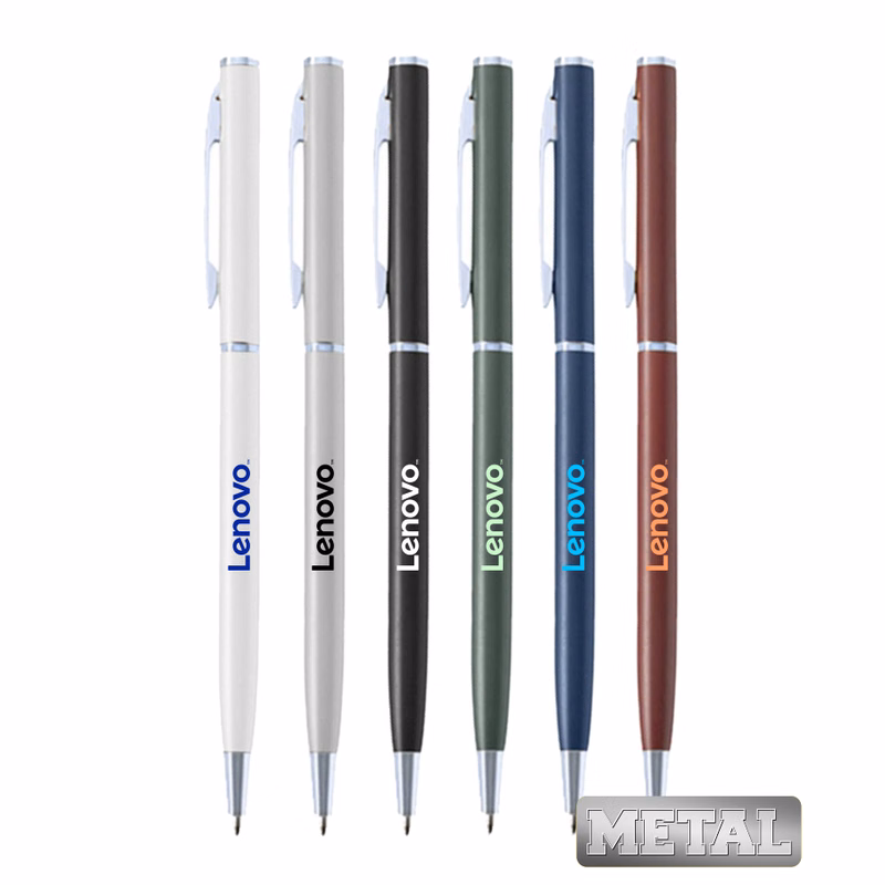 Promotional "Twiggy" Metal twister Pens