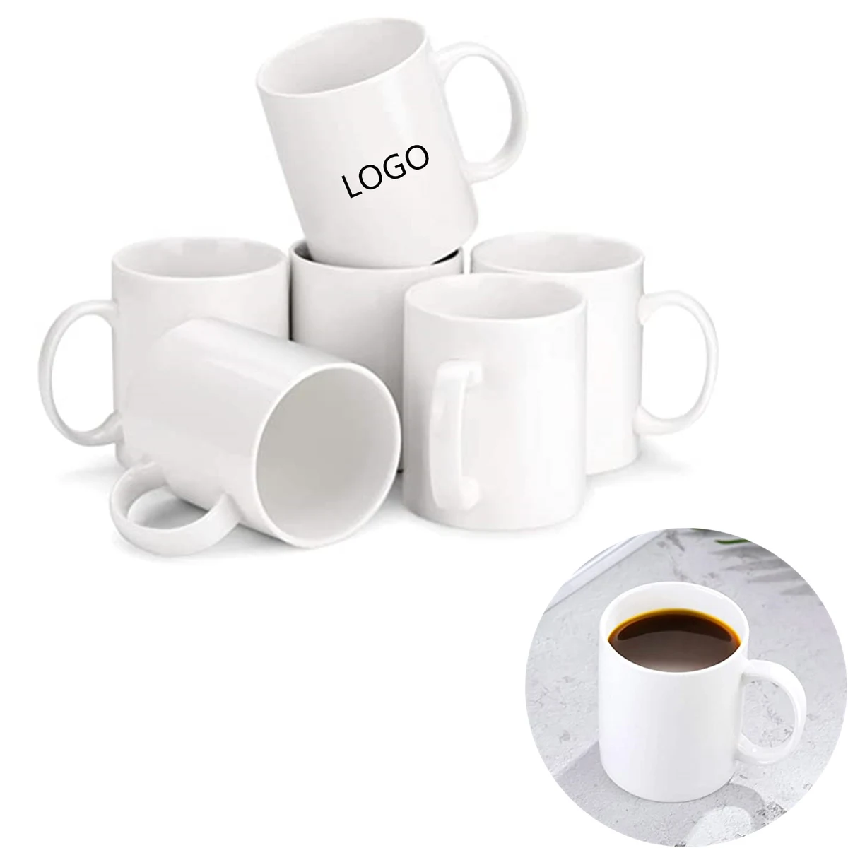 Value White Coffee Mug - 11 oz 1